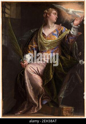 Paolo Veronese, Heilige Katharina von Alexandria im Gefängnis, Gemälde, 1580-1585 Stockfoto