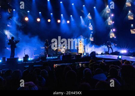 Wroclaw Dezember 31 2019 Silvesterkonzert von Ewa Farna Stockfoto