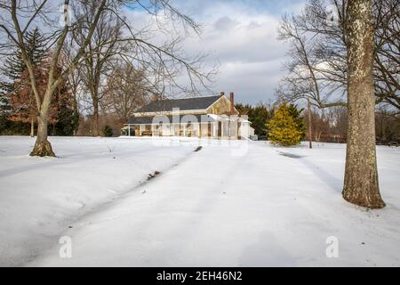 Little Falls Friends Meeting - Quaker Meeting House in Harford County Maryland Stockfoto