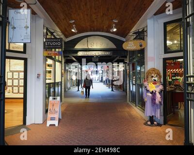 Der Eingang zum Whaler's Wharf in Provincetown. Stockfoto