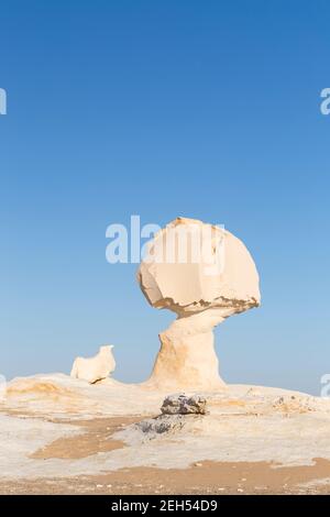 Felsformationen, weiße Wüste, westliche libysche Wüste, Ägypten Stockfoto