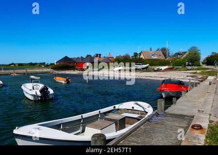 Boote auf Samso Island, Dänemark, Europa Stockfoto