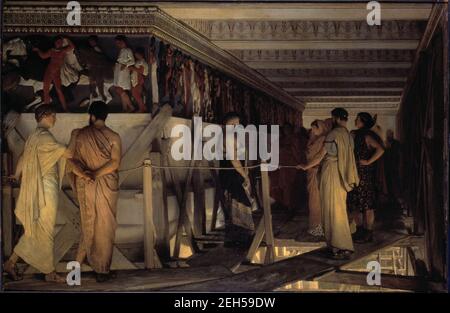 Pheidias und der Frieze des Parthenon, 1868-69. Stockfoto