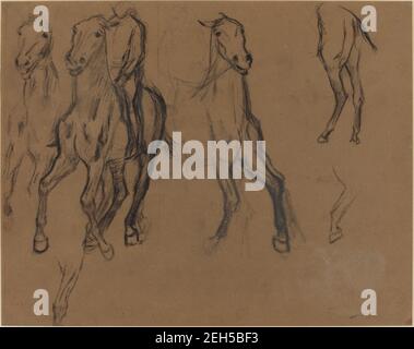 Studie von Pferden, c. 1886. Stockfoto