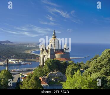 Portugal, Costa Verde, Minho Bezirk, Viana Castelo, das Heiligtum oder Basilika Santa Luzia Stockfoto