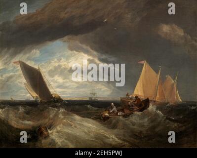 Die Kreuzung der Themse und der Medway, 1807. Stockfoto