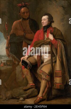 Colonel Guy Johnson und Karonghyontye (Kapitän David Hill), 1776. Stockfoto