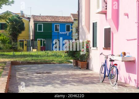 Sommernachmittag auf der Insel burano Stockfoto