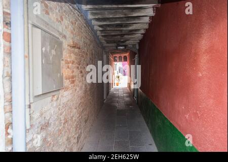 Sommernachmittag auf der Insel burano Stockfoto