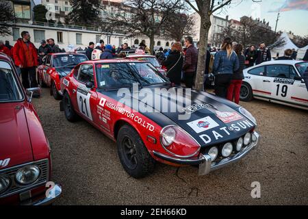 21 IKEUCHI Toshimasa (JPN), MORIKAWA Osam (JPN), DATSUN 240Z, 1972, Aktion während der Rallye Monte Carlo Historique 2020 vom 30. januar bis 4 1. februar in Monaco - Foto Alexandre Guillaumot / DPPI Stockfoto