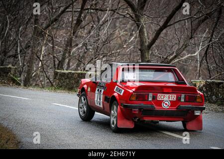 79 LEONARDI SILVAIN (CHE), MACQ FREDERIC (BEL), FIAT X1/9, 1979, TEAM VASIO ROMAIN, Aktion während der Rallye Monte Carlo Historique 2020 von januar 30 bis februar 4 1 in Monaco - Foto Alexandre Guillaumot / DPPI Stockfoto