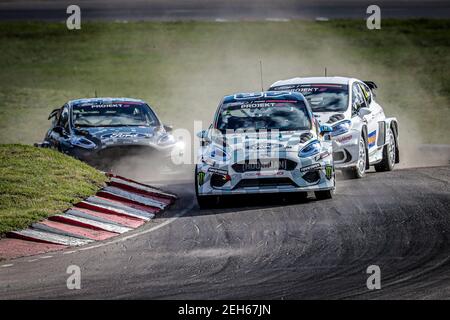 Projekt E, BLOCK Ken (USA), Ford Fiesta, Aktion während der Swecom World RX of Sweden, 2nd Runde der 2020 FIA World Rallycross Championship, FIA WRX, am 23. August 2020 auf dem Holjes Motorstadion, in Holjes, Schweden - Foto Paulo Maria / DPPI Stockfoto