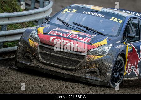 09 HANSEN Kevin (SWE), Team Hansen (SWE), Peugeot 208, Aktion während der Capitalbox World RX of Finland, 4rd Runde der 2020 FIA World Rallycross Championship, FIA WRX, vom 29. Bis 30. August 2020 auf dem Tykkimaki, in Kouvola, Finnland - Foto Paulo Maria / DPPI Stockfoto