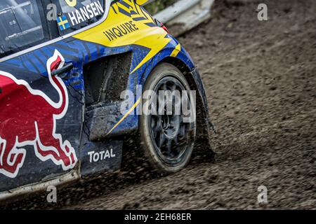 09 HANSEN Kevin (SWE), Team Hansen (SWE), Peugeot 208, Aktion während der Capitalbox World RX of Finland, 4rd Runde der 2020 FIA World Rallycross Championship, FIA WRX, vom 29. Bis 30. August 2020 auf dem Tykkimaki, in Kouvola, Finnland - Foto Paulo Maria / DPPI Stockfoto