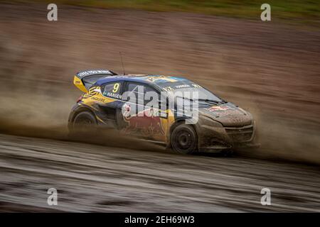 09 HANSEN Kevin (SWE), Team Hansen (SWE), Peugeot 208, Aktion während der Capitalbox World RX of Finland, 4rd Runde der 2020 FIA World Rallycross Championship, FIA WRX, vom 29. Bis 30. August 2020 auf dem Tykkimaki, in Kouvola, Finnland - Foto Paulo Maria / DPPI Stockfoto