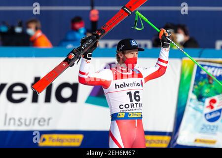 Labirinti, Cortina (BL), Italien, 19. Feb 2021, Marco Schwarz (AUT) während 2021 FIS Alpine Skiweltmeisterschaft - Riesenslalom - Männer, alpines Skirennen - Foto Francesco Scaccianoce / LM Stockfoto