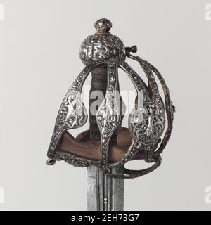 Basket-Hilted Sword, Britisch, 1600-1625. Vermutlich gehörte Sir William Twysden (1566-1628), der 1603 von König James I. zum Ritter geschlagen wurde Stockfoto