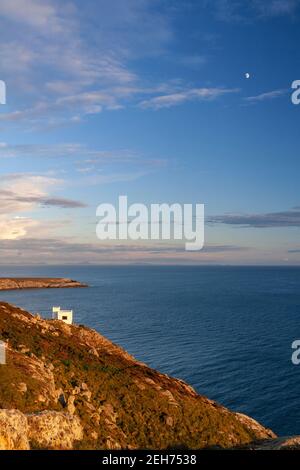 Ellins Turm auf den Klippen bei South Stack, Anglesey, Nordwales Stockfoto
