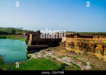 Verschiedene Ansichten der Ranthambore Festung Stockfoto