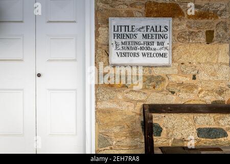 Little Falls Friends Meeting - Quaker Meeting House in Harford County Maryland Stockfoto