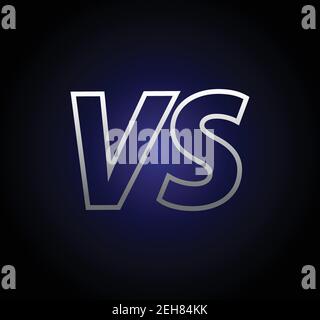 VS Vector Letters Illustration VS Vector Letters Illustration Competition Icon Stock Vektor