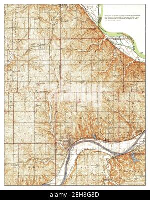 Bonner Springs, Kansas, Karte 1940, 1:62500, Vereinigte Staaten von Amerika von Timeless Maps, Daten U.S. Geological Survey Stockfoto