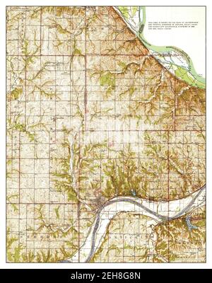 Bonner Springs, Kansas, Karte 1940, 1:62500, Vereinigte Staaten von Amerika von Timeless Maps, Daten U.S. Geological Survey Stockfoto