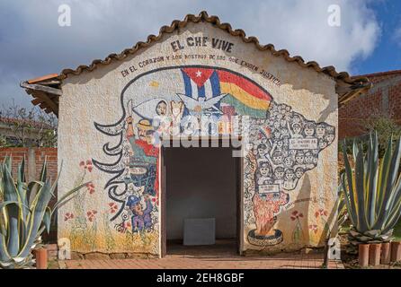 Leichenhalle des Krankenhauses Señor de Malta, wo die Leiche von Ernesto Che Guevara 1967 in Vallegrande, Santa Cruz, Bolivien gebracht wurde Stockfoto