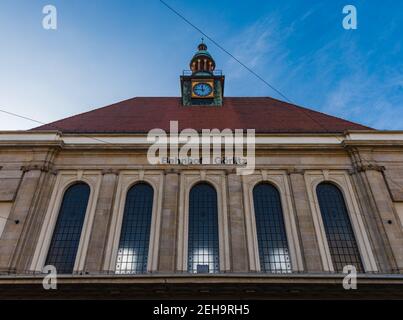 Zgorzelec Gorlitz Januar 27 2020 Fassade des Görlitzer Bahnhofs Stockfoto