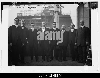 Outlaw League Führungskräfte - von links nach rechts, Marshall Henderson, Miteigentümer Pittsburgh; William T. Murphy, Eigentümer Cleveland; Ambrose Hussey Jr., Mitbesitzer, Brooklyn; William A. Witman, erste Liga Stockfoto