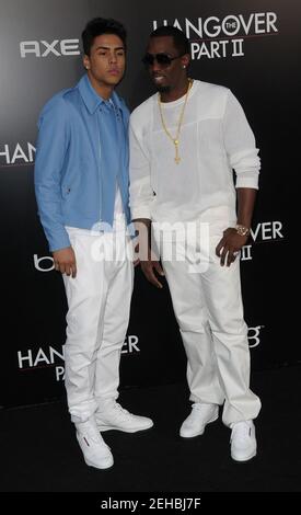 Sean 'Diddy' Combs, Son Quincy Ankunft am KATER TEIL 2 Premiere, Grauman's Chinese Theatre, Los Angeles, CA 05,19, 2011 Stockfoto