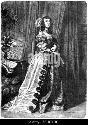 P127 Henrietta Maria, Königin von Karl I. Stockfoto