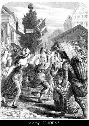 P613 SANS CULOTTES DANS THE CARMAGNOLE. Stockfoto