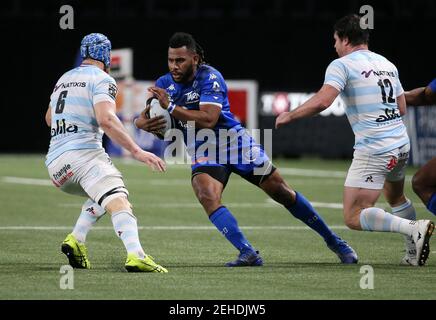 Vilimoni Botitu von Castres während des Rugby-Union-Spiels der französischen Meisterschaft Top 14 zwischen Racing 92 und Castres Olympique (CO) am 19. Februar 2021 in der Paris La Defense Arena in Nanterre bei Paris, Frankreich - Foto Jean Catuffe / DPPI Stockfoto