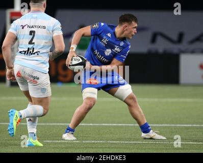 Baptiste Delaporte von Castres während des Rugby-Union-Spiels der französischen Meisterschaft Top 14 zwischen Racing 92 und Castres Olympique (CO) am 19. Februar 2021 in der Paris La Defense Arena in Nanterre bei Paris, Frankreich - Foto Jean Catuffe / DPPI Stockfoto