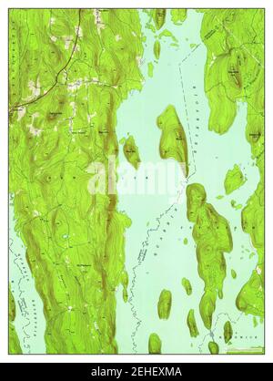 Quabbin Reservoir, Massachusetts, Karte 1952, 1:24000, Vereinigte Staaten von Amerika von Timeless Maps, Daten U.S. Geological Survey Stockfoto