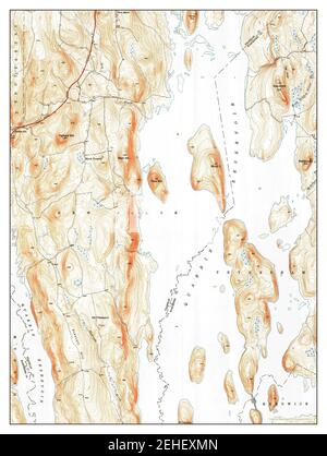 Quabbin Reservoir, Massachusetts, Karte 1952, 1:31680, Vereinigte Staaten von Amerika von Timeless Maps, Daten U.S. Geological Survey Stockfoto