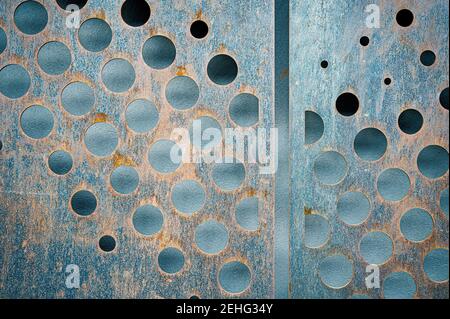 Industrial Grunge Verrostete Metallstruktur Stockfoto