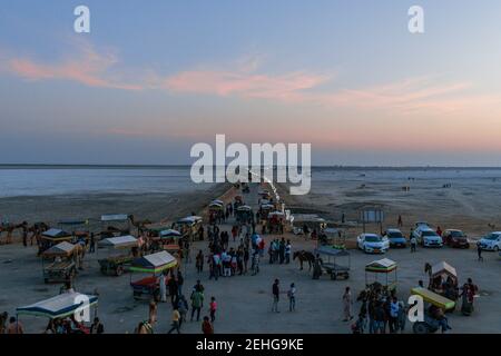 Verschiedene Ansichten des Rann von kutch Stockfoto