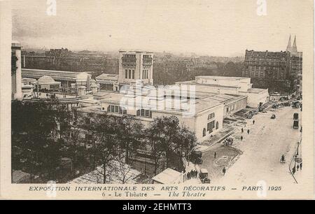 Paris-FR-75-Expo 1925 Arts décoratifs-le Théâtre. Stockfoto