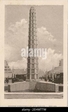 Paris-FR-75-Expo 1925 Arts décoratifs-la Fontaine lumineuse. Stockfoto