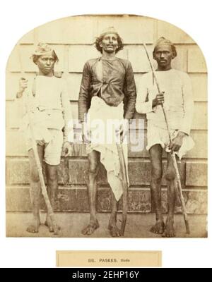 Pasees low caste Hindoos 1868 die Menschen in Indien, eine Reihe von fotografischen Illustrationen,. Stockfoto