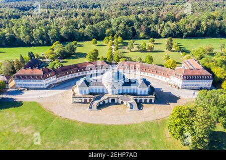 Stuttgart Solitude Schloss Luftbild Ansicht Architektur Reise in Deutschland Reisen Stockfoto