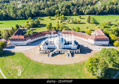 Stuttgart Solitude Schloss Luftbild Ansicht Architektur Reise in Deutschland Bild Stockfoto