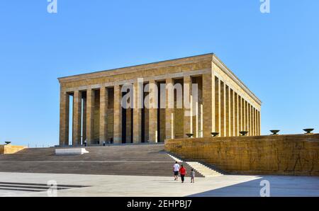 ANKARA, TÜRKEI - 3. SEPTEMBER 2020: ANITKABIR. Anitkabir ist das Mausoleum von Mustafa Kemal Ataturk. Ankara, Türkei. Stockfoto