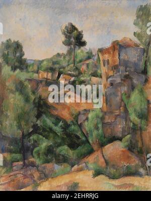 Paul Cézanne - Steinbruch Bibémus (Carrière de Bibémus) - BF34 - Stiftung Barnes. Stockfoto