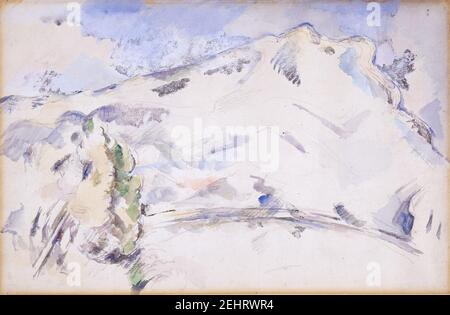 Paul Cézanne - Mont Sainte-Victoire (La Montagne Sainte-Victoire) - BF654 - Barnes Foundation. Stockfoto