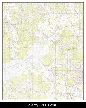 Water Valley West, Mississippi, Karte 1954, 1:24000, Vereinigte Staaten von Amerika von Timeless Maps, Daten U.S. Geological Survey Stockfoto