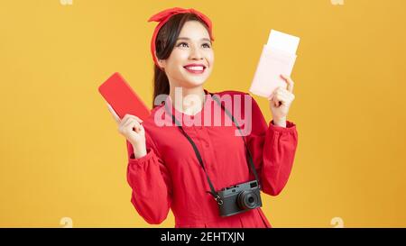 Mobile Anwendungen für Touristen und Reisende. Stockfoto