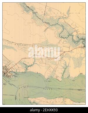 Belhaven, North Carolina, Karte 1951, 1:24000, Vereinigte Staaten von Amerika von Timeless Maps, Daten U.S. Geological Survey Stockfoto